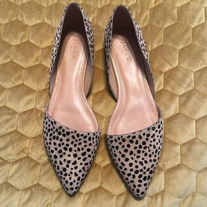 J CREW flats 
Animal Print